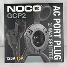 Noco GCP2 2-WAY Splitter Ac Port Plug 125V 15A. Fixed Price $40.00.