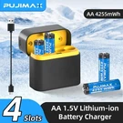 4PACK Pujimax Aa 4255MWH Rechargeable Lithium Batteries With Usb-c Smart Charger. Fixed Price $10.99.