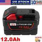 12AH Battery For Milwaukee M18 18V Lithium High Output 48-11-1880 48-11-1890. Fixed Price $32.39.