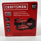 Craftsman 20-VOLT 2-PACK Set Lithiumion Power Tool Battery W/charger 4AH/2AH New. Fixed Price $65.00.