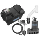 12V Dc Motor Professional Grade Battery Powered Backup Sump Pump System 2700 Gph. Fixed Price $334.40.
