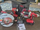 Skil 18V Cordless 5 Pc Combo Set Circular Saw, Drill. Jigsaw Charger Light. Fixed Price $44.96.