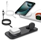 2IN1 Fast Wireless Charger Mat Dual Charging Pad For Apple Watch 11 10 Iphone 17. Fixed Price $9.99.