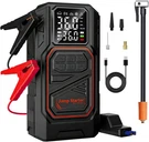 Starter With Air Compressor, 6000A Car Battery Jumper Portable(all. Fixed Price $75.12.