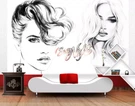 3D Fashion Woman K13070 Wallpaper Mural Self-adhesive Removable Sticker Kay. Fixed Price $64.85.