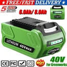 40VOLT 8.0AH Lithium Battery For Greenworks G-max 20302 9462 29252 29472. Fixed Price $40.99.
