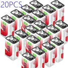 Ebl 20 Pack 600MAH 6F22 Lithium-ion Rechargeable Batteries Volt High Volum. Fixed Price $81.89.