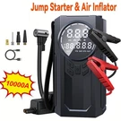 Starter With Air Compressor, Portable 1000A Car Battery Jumper 12V. Fixed Price $51.29.