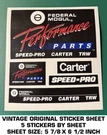 Federal Mogul Performance Parts Vintage Original Decal Sheet (5)STICKER. Fixed Price $7.33.